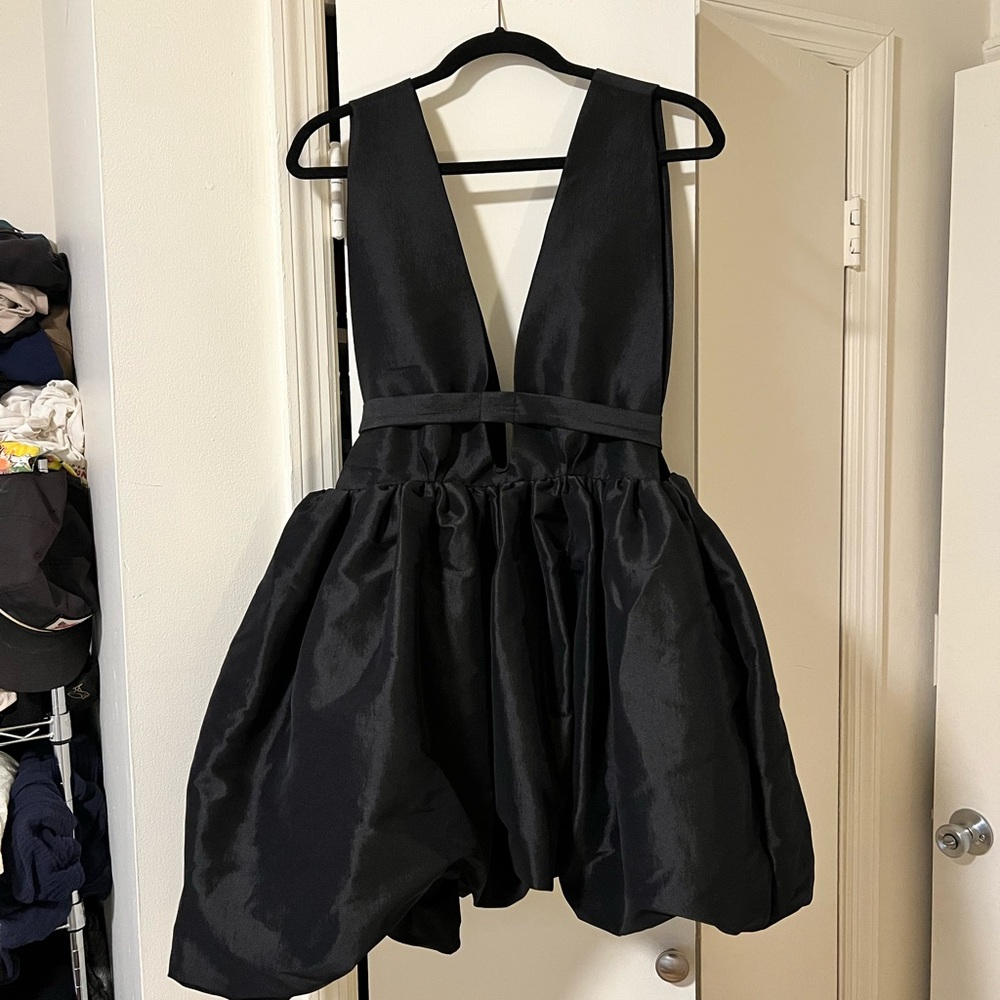 Kika Vargas Black Hilma Mini dress